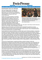 Kritik in der Freien Presse vom 11.07.2013